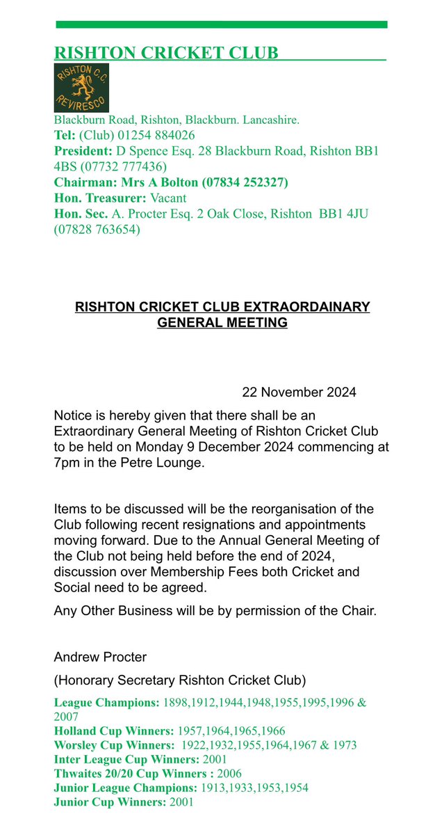 Rishton Cricket Club (@Rishtoncc) / Posts / X