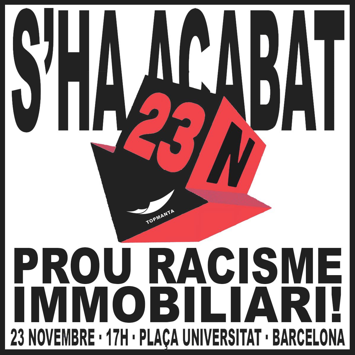 UCFR Mataró (@unitatmaresme) on Twitter photo El 23 tenim una cita a Barcelona contra el racisme immobiliari. 
🕔17h. 
📍Plaça Universitat. El 23 tenim una cita a Barcelona contra el racisme immobiliari. 
🕔17h. 
📍Plaça Universitat.