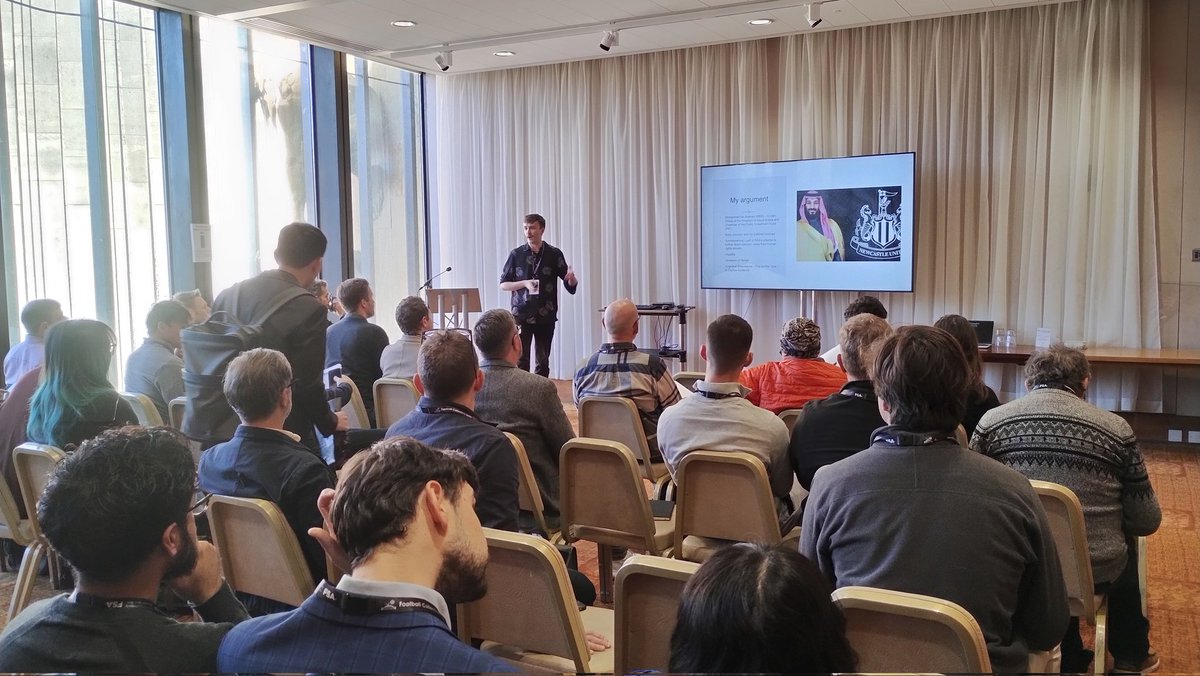 Tom Walsh kicking off 'The political (Middle and Far) East' session, the first in our Football Business strand