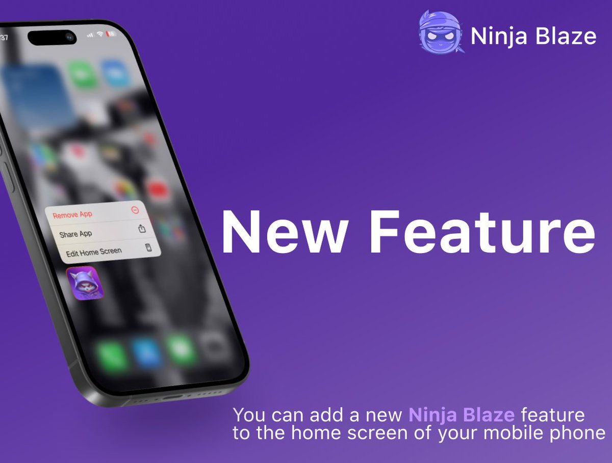 Euruscryph's tweet photo. Hey, fam ❤️
Ninja Blaze is now available on your Home Screen 🥷
Access platform with just one click and dive into the exciting world of games at lightning-fast speed
Using Telegram, you can easily add a shortcut to our app on your Home Screen 📲
👉https://t.co/OQIVundgr9 https://t.co/O3zgS8Kuk7