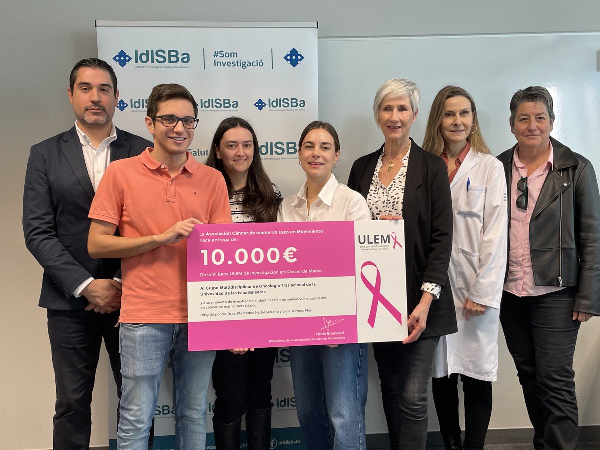 💕Un Lazo en Movimiento i l’IdISBa uneixen forces per 6è any consecutiu en la lluita contra el càncer de mama.

👏Gràcies per la vostra aportació de 10.000 €, que impulsa la recerca en vulnerabilitats del càncer de mama metastàtic.

🔗 Descobreix més: idisba.es/cat/Actualitat…