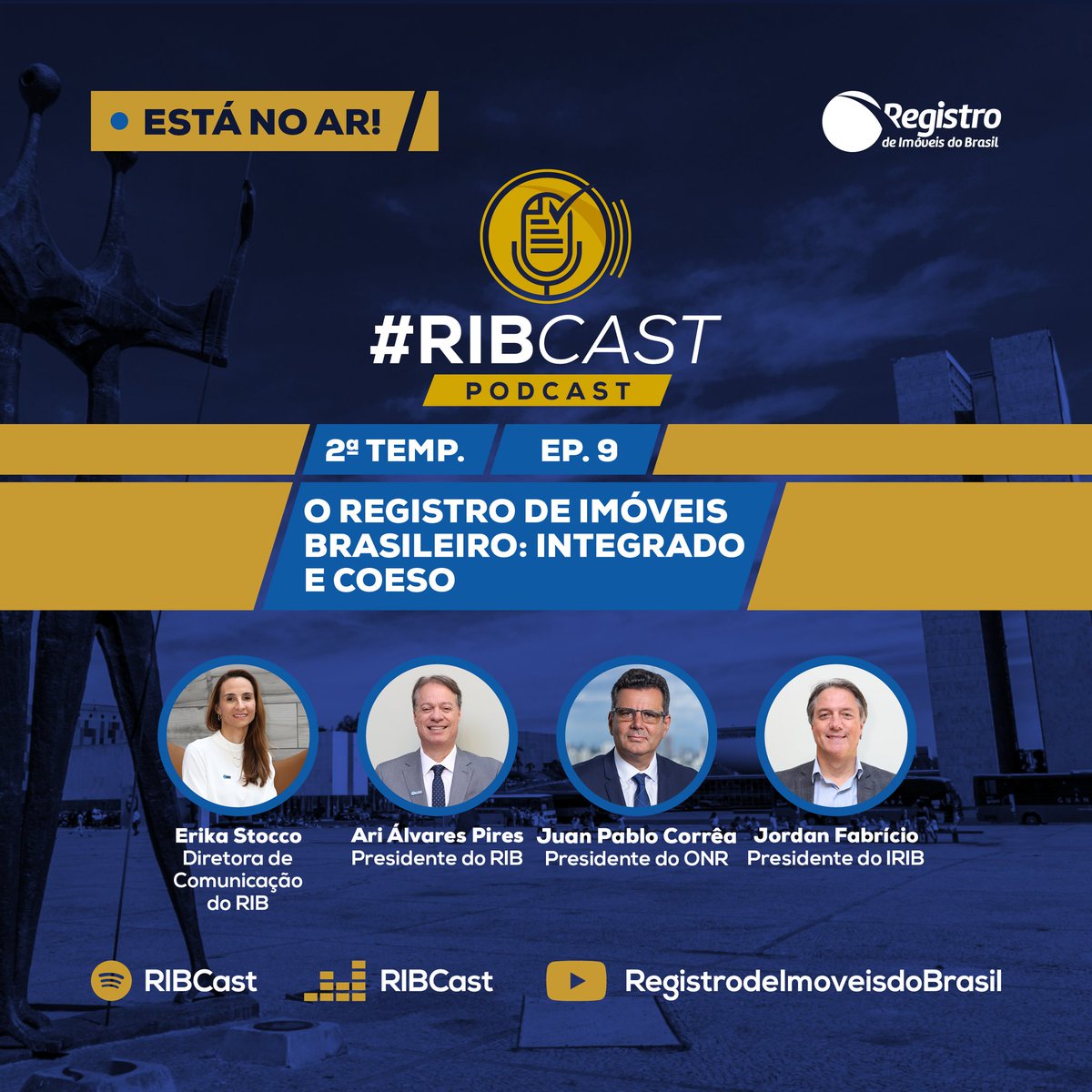 RIdoBrasil's tweet photo. Neste penúltimo episódio do ano, reunimos os presidentes do RIB, do Irib e do ONR para um bate-papo sobre os planos das instituições e sobre o futuro do Registro de Imóveis.

Assista ao episódio no Youtube (https://t.co/FBHCJv4Lvt) ou ouça pelo Spotify (https://t.co/Ke0lXslo9F) https://t.co/z9CJ4gGSIz