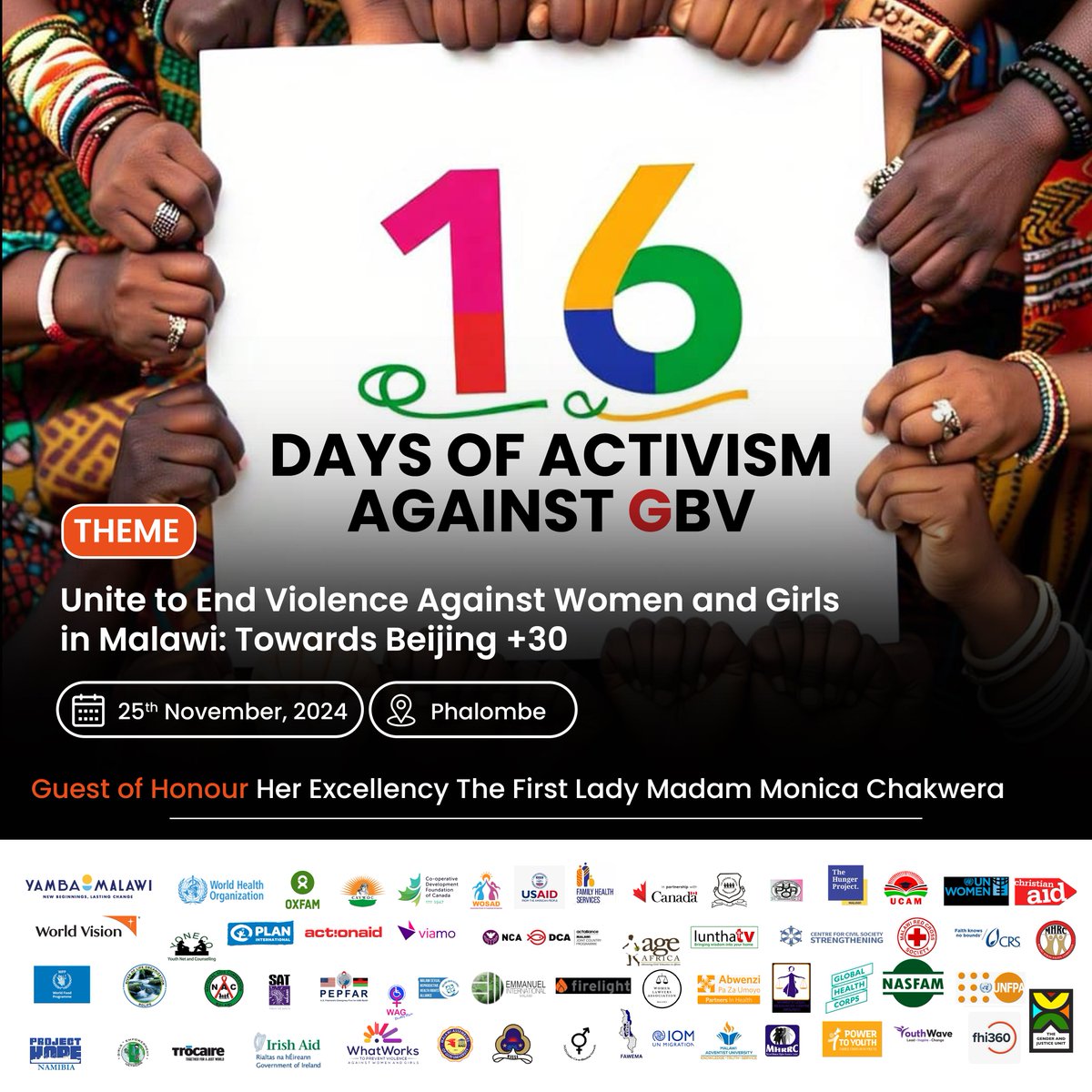 WLA proudly joins the global community in commemorating the 16 Days of Activism Against Gender-Based Violence. Together with the Ministry of Gender, Malawi, and other dedicated organizations, we are committed to this year’s impactful launch.
