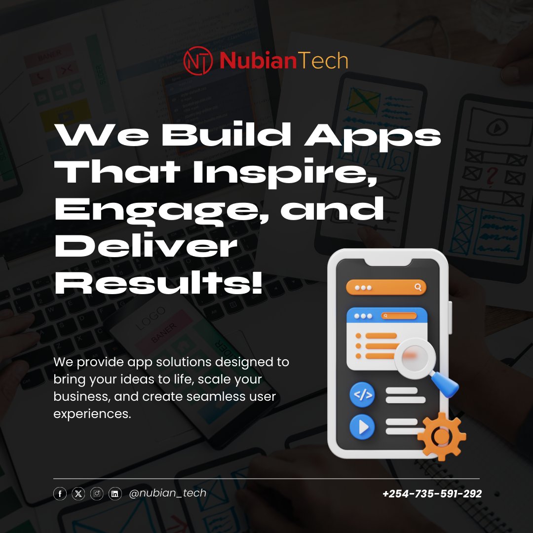 NubianTech59703's tweet image. At Nubian Technology, we don't just develop apps – we craft digital experiences
🔧 Custom App Development
🌐 Cross-Platform Solutions
📈 Performance-Driven Design
Ready to turn your app concept into a game-changing reality? Contact us today!
#NubianTech #CodingIsForEveryone