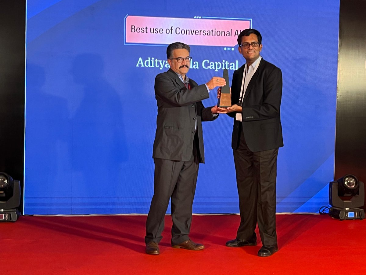 FinancialXpress's tweet image. LIVE from #FEFutechAwards: Congratulations to Altimetrik for earning Gold in the Best Use of Conversational AI category. Applause to Raymond Lifestyle Limited for the Silver, and Aditya Birla Capital for the Bronze!

#FE #FutechAwards #AI #Tech