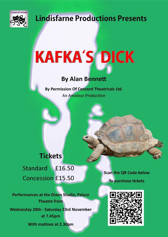 REVIEW
Lindisfarne Productions
​Kafka's Dick
by Alan Bennett
Dixon Studio
20th-23 November

southendtheatrescene.com/kafkasdick.html