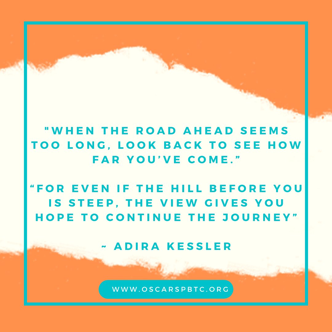 This quote works as OSCAR's celebrates its 10th Anniversary for all we've done and are yet to do

But, more so, this is for families we work with who have been and are going through so much

When that hill is steep, we will climb that mountain beside you
oscarspbtc.org/how-we-help/su…
