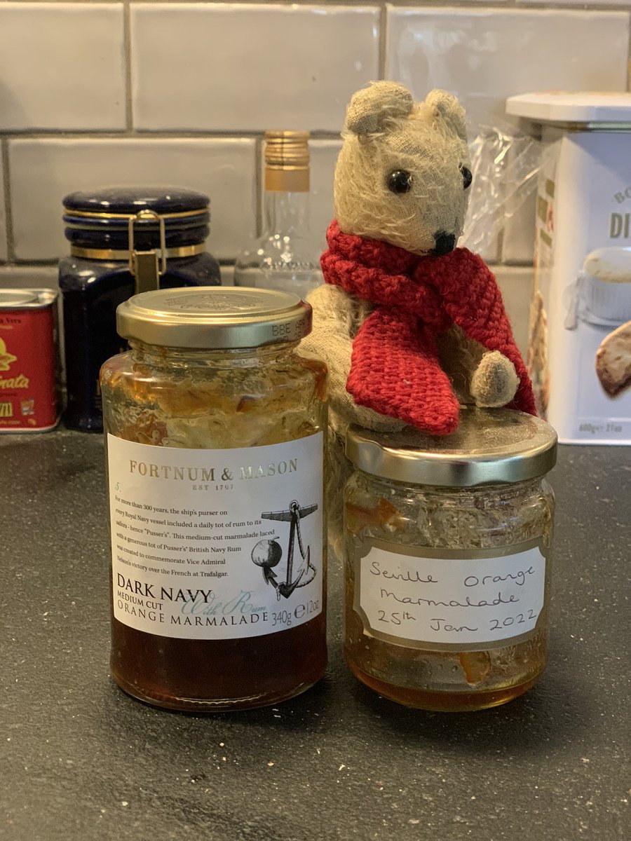Berkeley Bear (@bearberkeley) on Twitter photo I have blind tested marmalade… one is from <a href="/Fortnums/">Fortnum & Mason</a> and the other from <a href="/RustyBearsMum/">Heather Duffin</a> …
And the winner is… Rusty’s Mum. I have blind tested marmalade… one is from <a href="/Fortnums/">Fortnum & Mason</a> and the other from <a href="/RustyBearsMum/">Heather Duffin</a> …
And the winner is… Rusty’s Mum.