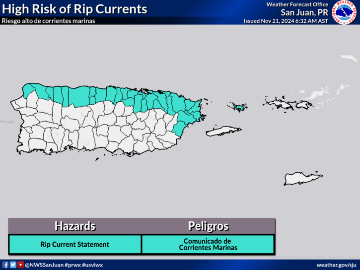 [Update] 🏊🏻🏖️ [NOV 21] There's a high risk of Rip Currents for the ...