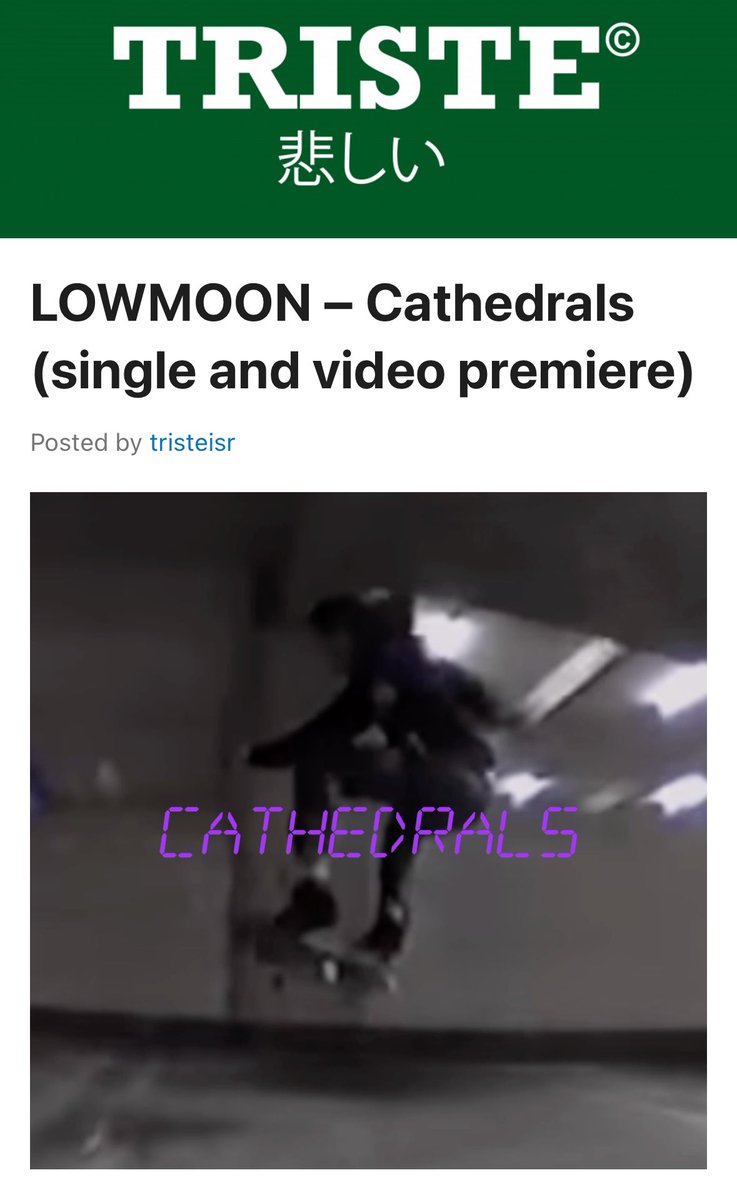 Safe Suburban Home Records (@safesuburban) on Twitter photo There’s new @lowmoon_band coming tomorrow. Can’t wait? <a href="/TristeISR/">Triste Indie Sunset</a> has all the info, and the video premiering over on their site right now! Head on over! There’s new @lowmoon_band coming tomorrow. Can’t wait? <a href="/TristeISR/">Triste Indie Sunset</a> has all the info, and the video premiering over on their site right now! Head on over!