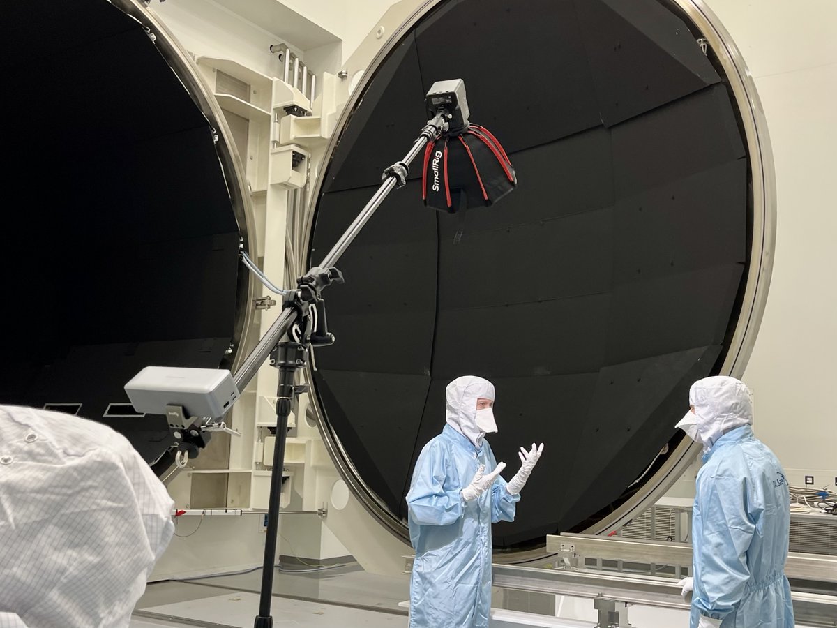 RAL_Space_STFC's tweet image. For #WorldTelevisionDay, we're giving you a sneak peak behind the scenes of a recent visit...
@BBC's Alasdair Keane joined us last week to explore the rigorous tests spacecraft endure ahead of launch. We're excited to see the final feature air in the coming months, stay tuned!📺
