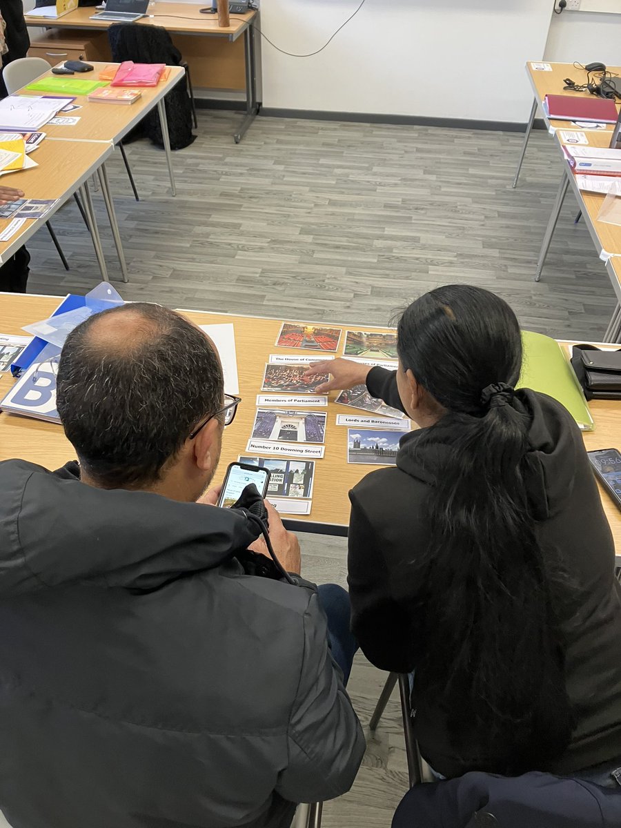 Outreach in the community: the great thing about our team is that we go to where the groups meet. Today I’ve been in Wigston Library talking to ESOL learners for UK Parliament Week. 
#ukpw #ukpw2024 <a href="/UKParlEducation/">UK Parliament Education</a>