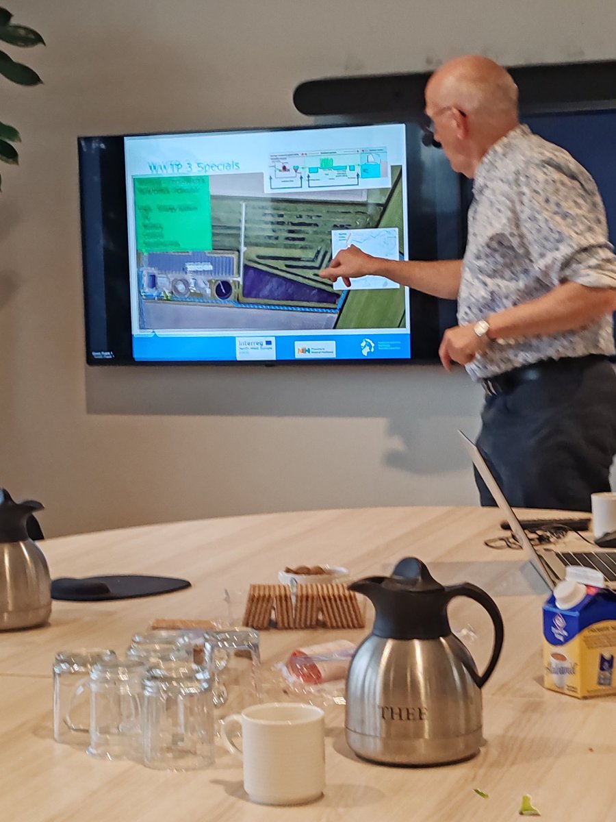 ResNRJwater team at Evertsekoog waste water treatment facility in the Netherlands on the island of Texel.