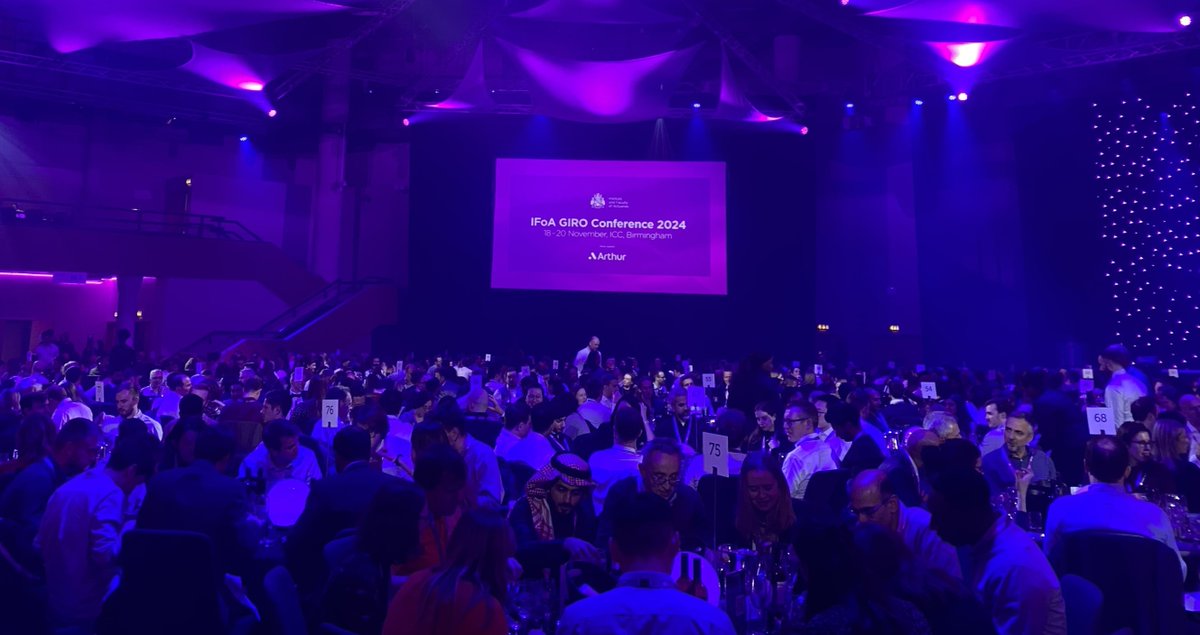Well, that was an amazing #GIRO2024 Conference &amp; dinner! It was a privilege to sponsor the dinner &amp; for our team to connect with our #acturial network this week! Thank you to everyone who attended &amp; the organisers <a href="/actuarynews/">IFoA</a> for making it a great event!

#IoFA #GIRO2024