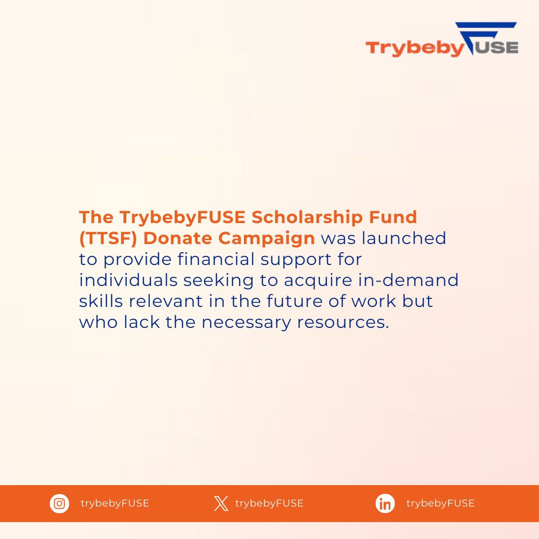 TrybebyFUSE's tweet image. Hello X, we’re 82% short for our campaign, and what we have right now can only sponsor max 6 persons, please donate to our campaign and help us reach our target.

Read why we launched the campaign below, and kindly donate here:

Acct No: 2042317625

Bank: Kuda Bank

Thanks! 🧡💙