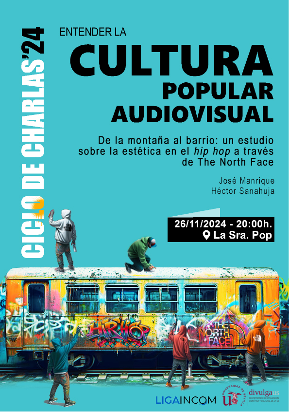 🗣️CICLO DE CHARLAS '24    
                                
📅El Martes 26 a las 20.00h tenéis una cita en la Sra. Pop  
                                     
👕Esta charla será dedicada a la cultura  hip-hop y su relación con la marca The North Face

🔗fcom.us.es/noticiasfcom/a…