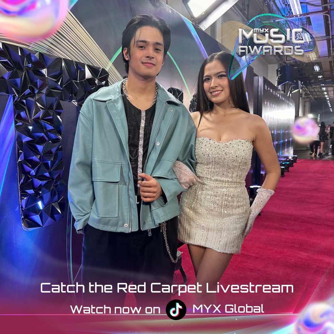 myxglobal's tweet photo. Alexa Ilacad and KD Estrada joins the MYX Music Awards 2024 🤩

Watch the #MYXMusicAwards2024 Red Carpet LIVE exclusively on MYX Global TikTok. https://t.co/Z88NPk74gv