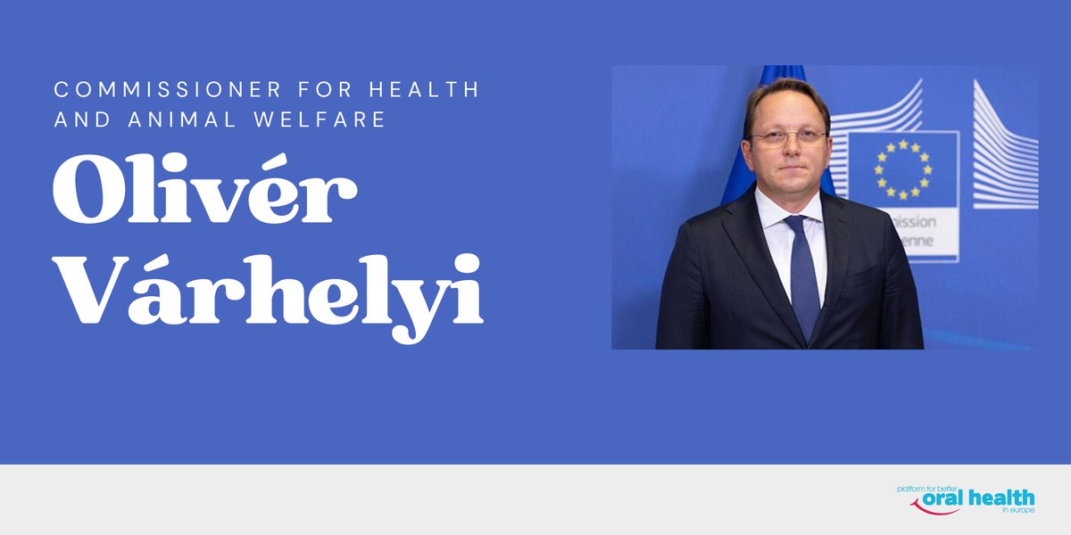 ⭐🇪🇺 The Platform for Better Oral Health in Europe congratulates Olivér Várhelyi on his confirmation as the new Commissioner for Health and Animal Welfare.

🌍 As Europe faces rising health challenges, from tackling non-communicable diseases to building more resilient healthcare