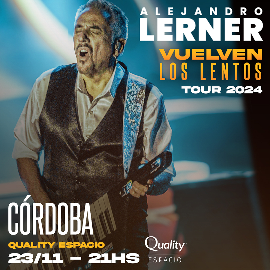 Ticketek Argentina (@ticketekar) on Twitter photo 💫<a href="/alelernerok/">Alejandro Lerner</a> regresa a Córdoba con "Vuelven los lentos tour 2024”
🗓️23 de Noviembre
📍<a href="/qualityespacio/">Quality Espacio</a>
🎫Comprá tus #Etickets en bit.ly/4fY34Hw 💫<a href="/alelernerok/">Alejandro Lerner</a> regresa a Córdoba con "Vuelven los lentos tour 2024”
🗓️23 de Noviembre
📍<a href="/qualityespacio/">Quality Espacio</a>
🎫Comprá tus #Etickets en bit.ly/4fY34Hw