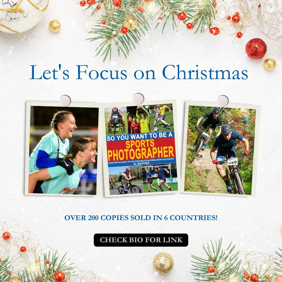 LET'S FOCUS ON CHRISTMAS: Available in Kindle &amp; full colour Paperback formats, So You
Want To Be A Sports Photographer is the ideal gift for an aspiring professional or hobbyist. Amazon link: buff.ly/3Vozikx #sportsphotography #sportsphotographyinindia