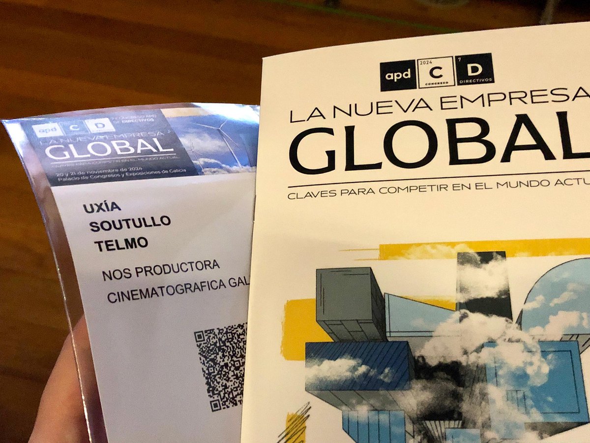 NosCinema's tweet photo. Estamos no #CongresoAPD coa compañeira Uxía Soutullo sobre os retos da empresa global. Collendo claves para as persoas directivas no presente e futuro de empresas, tamén unha produtora galega como a nosa https://t.co/U5P81OrKzh
