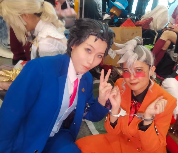 wateraaaaa111's tweet image. Cosplay as gant (female  

#Damongant
#嚴徒海慈 #巌徒海慈 #AceAttorney