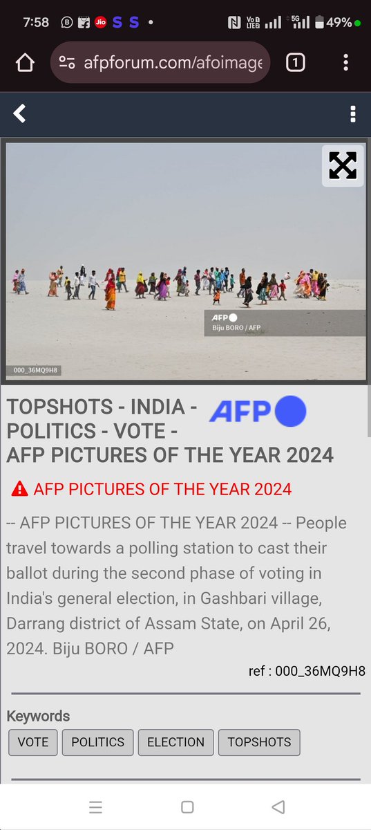 One of my photographs is selected in AFP PICTURE OF THE YEAR 2024.