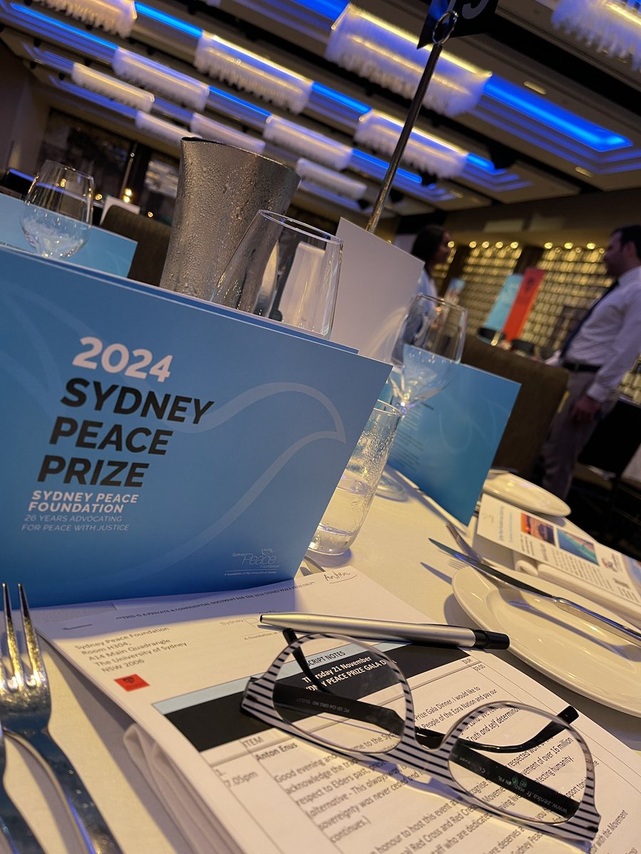 Anton Enus (@antonenus) on Twitter photo I’m so pleased to be hosting the 2024 Sydney Peace Prize gala dinner on behalf of <a href="/SydPeaceFound/">Sydney Peace Foundation 🕊️</a>.
We’re all set to go, honouring the International Red Cross and Red Crescent Movement for their tireless work protecting people in distress. I’m so pleased to be hosting the 2024 Sydney Peace Prize gala dinner on behalf of <a href="/SydPeaceFound/">Sydney Peace Foundation 🕊️</a>.
We’re all set to go, honouring the International Red Cross and Red Crescent Movement for their tireless work protecting people in distress.