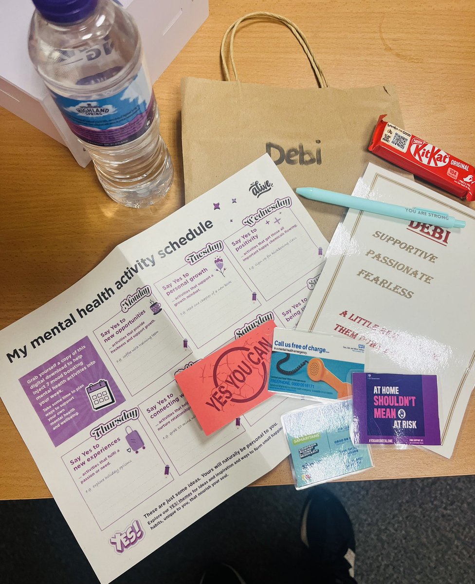 South_Tees_TCVs's tweet image. My well-being has been well and truly boosted by my amazing colleague in Therapeutic care . Craig has provided every member of the team with a wellbeing bag #caredfor #teamlove #therapeuticcareforall @SouthTees 💛💛💛 @mentalhealth @MindCharity