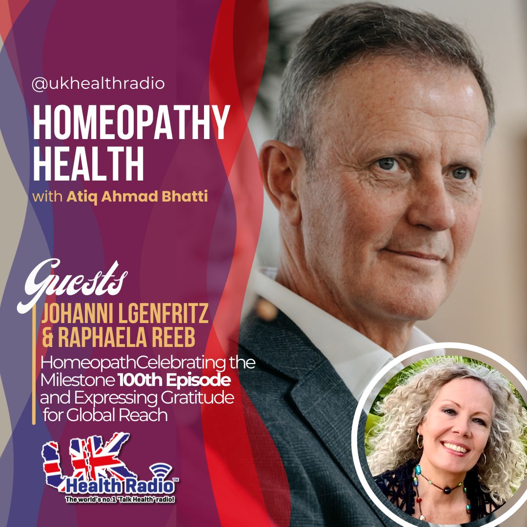 UK Health Radio™ (@ukhealthradio) on Twitter photo ‘Homeopathy Health’ hosted by <a href="/AtiqAhmdBhatti/">Atiq Ahmad Bhatti</a> <a href="/LikeTreatsLike/">Like Treats Like</a> on <a href="/ukhealthradio/">UK Health Radio™</a> - In this milestone 100th episode, I’m joined by Johann Ilgenfritz, founder and CEO of <a href="/ukhealthradio/">UK Health Radio™</a> and Creative Director Raphaela Reeb to express my gratitude for their role in helping the show ‘Homeopathy Health’ hosted by <a href="/AtiqAhmdBhatti/">Atiq Ahmad Bhatti</a> <a href="/LikeTreatsLike/">Like Treats Like</a> on <a href="/ukhealthradio/">UK Health Radio™</a> - In this milestone 100th episode, I’m joined by Johann Ilgenfritz, founder and CEO of <a href="/ukhealthradio/">UK Health Radio™</a> and Creative Director Raphaela Reeb to express my gratitude for their role in helping the show