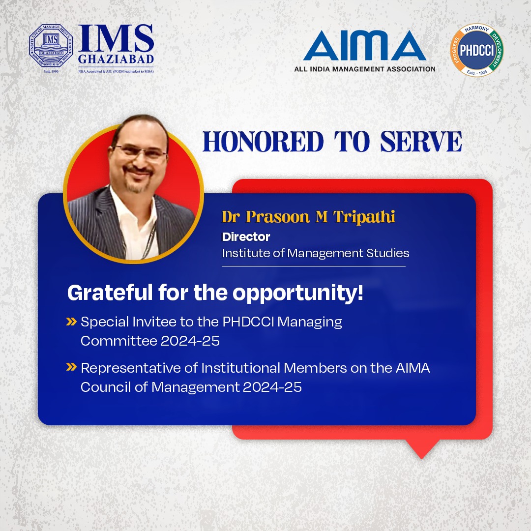 Progressive Milestone

Following my role as a Council Member of AIMA, I am truly honored to join the PHDCCI Managing Committee as a Special Invitee. This next milestone is both humbling and motivating, fueling my dedication to advancing business and education.
#AIMA, #PHDCCI