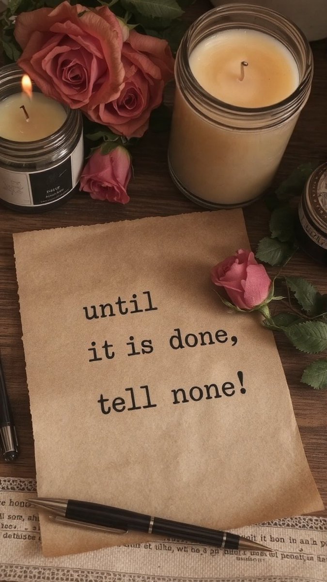 Until its done, tell none!" #ThursdayMotivation