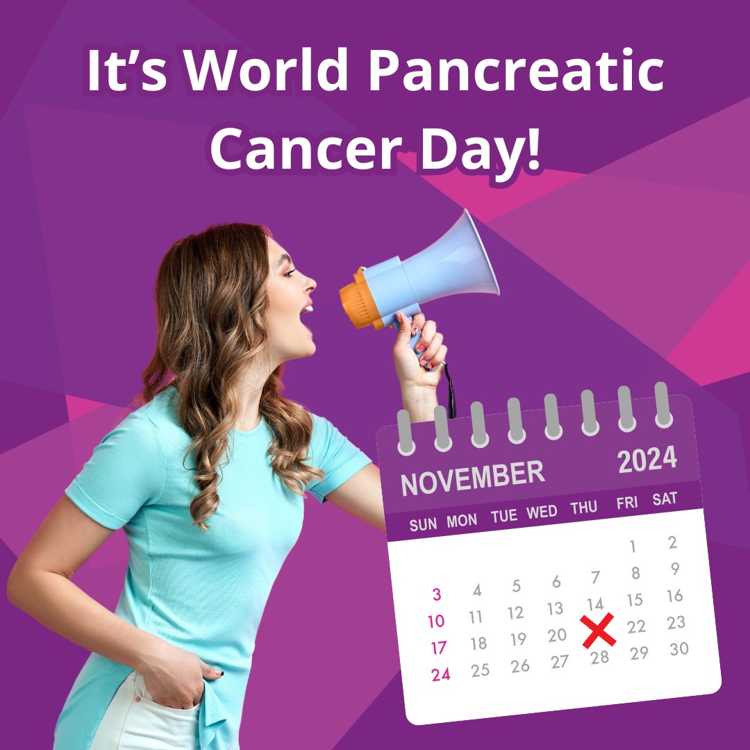 💜 Today is World Pancreatic Cancer Day 2024 💜

Every November, we come together to raise awareness and shine a light on one of the UK’s deadliest cancers.

🎗️ Help us raise awareness, every conversation counts.

Together, we can make a difference. 💜