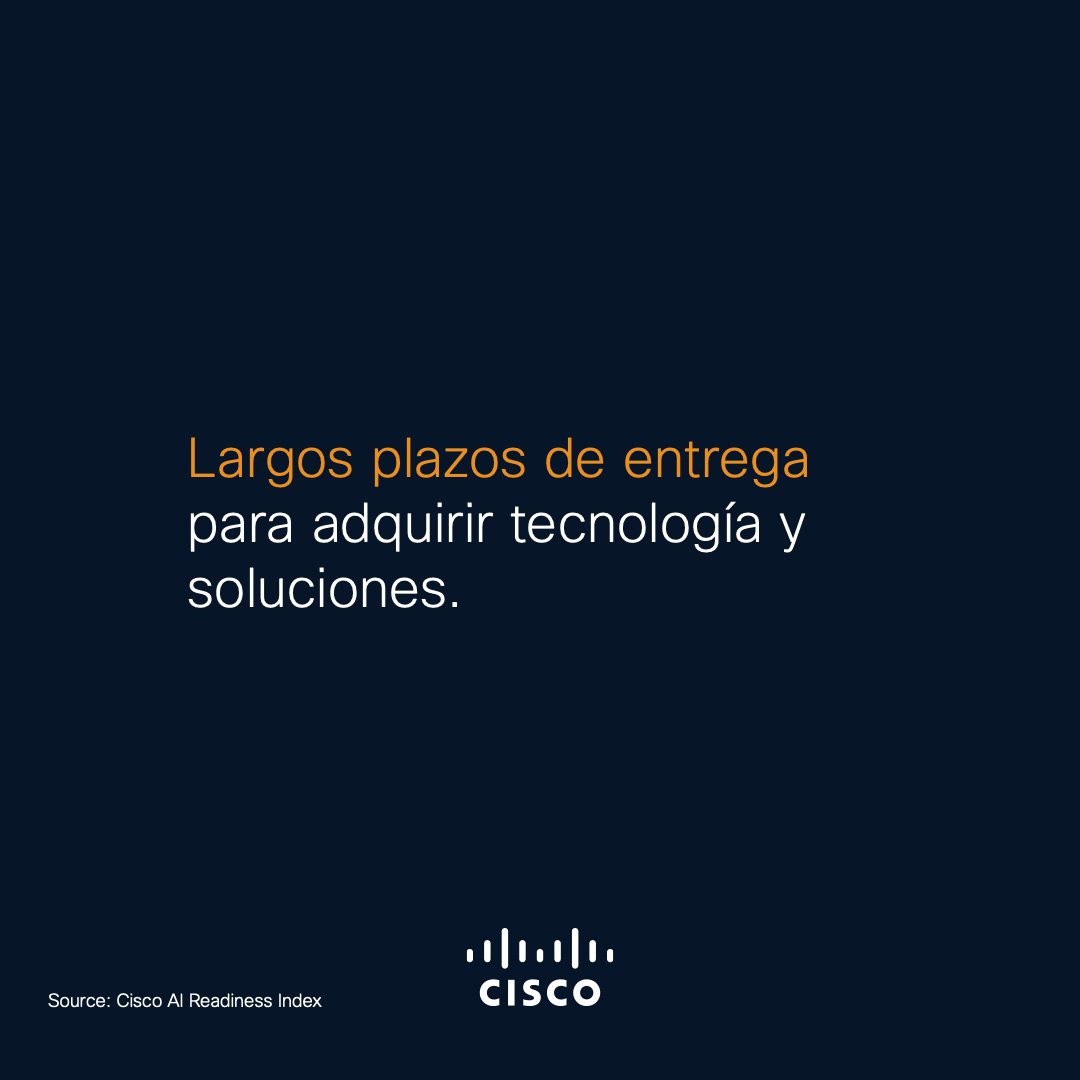 Según la última edición del 'Cisco #AI Readiness Index', solo 9% de las organizaciones en España están completamente preparadas para implementar y aprovechar la inteligencia artificial, una disminución del 14% con respecto al año pasado.

🔗 Conoce más: cs.co/6018sxjVa