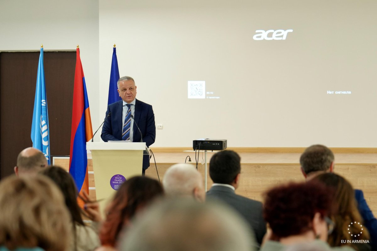 EUAmbArmenia's tweet image. 🔬 New labs unlock international-grade calibration services at National Body for Standards &amp;amp; Metrology.
⬥Boosting quality control, industrial growth &amp;amp; trade diversity in 🇦🇲 through #EIP support
⬥Precision meets progress! 📊🌟 @UNIDO #Metrology 🇪🇺🇦🇲