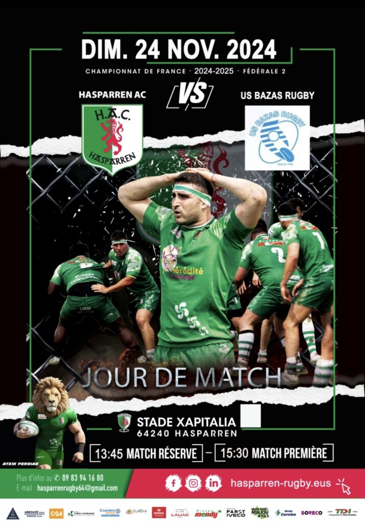 J9 des championnats de F2 et de F2B. #rugby 🟢⚪️