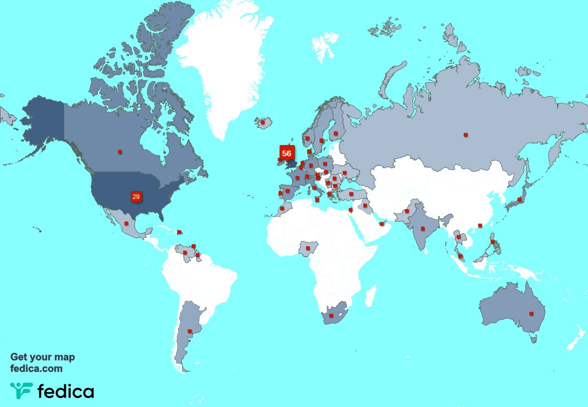 Special thank you to my 8 new followers from Türkiye, and more last week. fedica.com/!TheBWShow