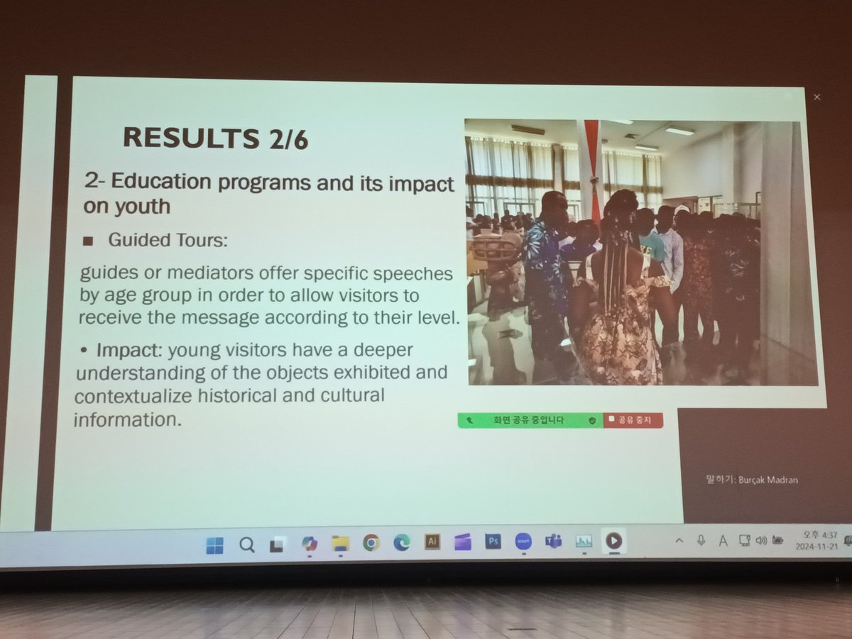 icomicmah's tweet photo. Aka Adjo Bebewou from #Togo speaks about #educational program of this #museum and its impact on younger generations. https://t.co/GqDZ5DMbsn