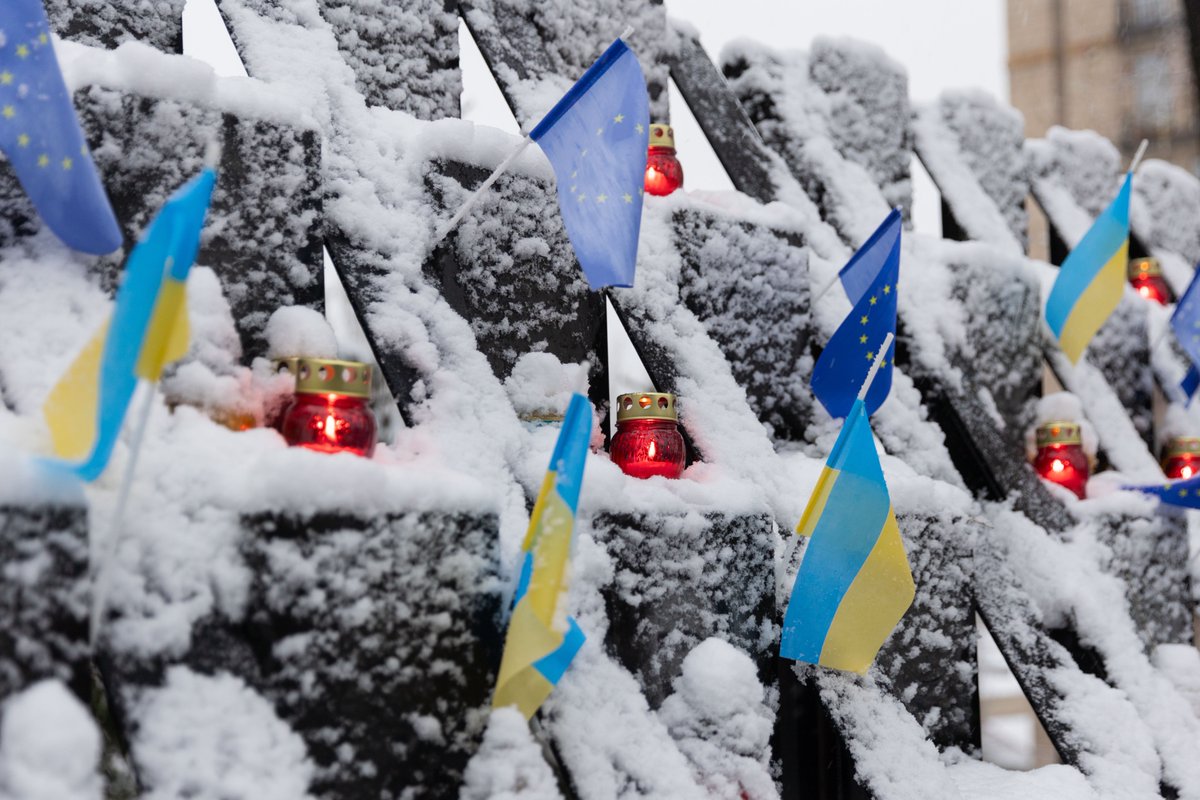 ZelenskyyUa's tweet photo. Today is the Day of Dignity and Freedom. We remember the ultimate price paid for Ukraine’s freedom and we do not forget all those throughout different times who fought for Ukraine, becoming a symbol of dignity for the world.

Thanks to our people and our nation’s unwavering desire to secure Ukraine’s freedom and independence, our state will forever remain on the political map of the world—always free, always sovereign.

🇺🇦🇺🇦🇺🇦