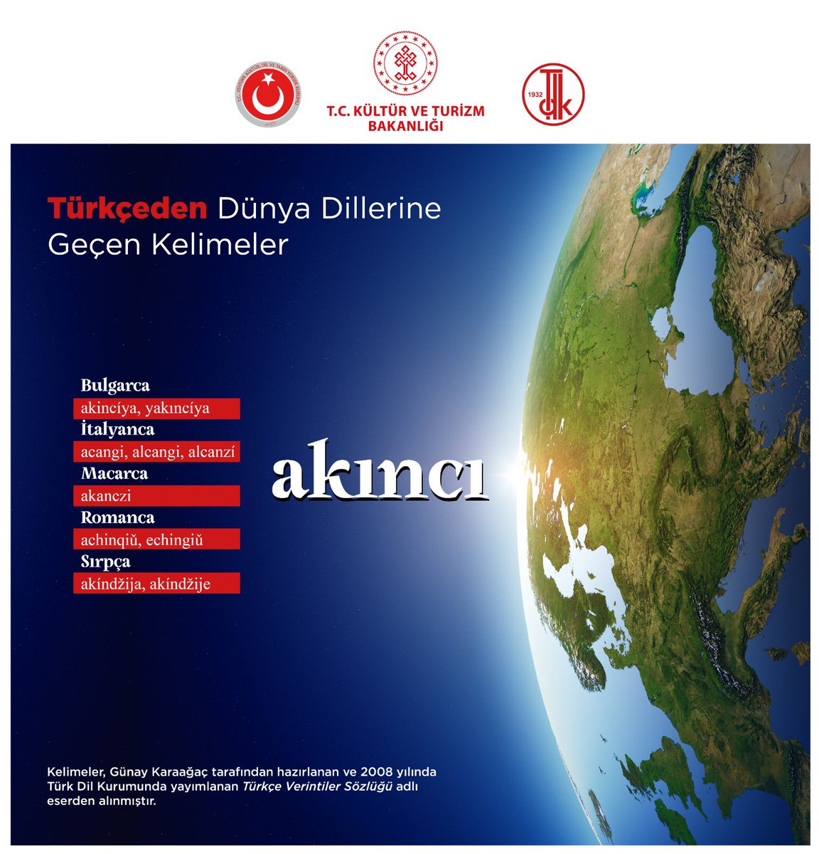 📌“Türkçeden Dünya Dillerine Geçen Kelimeler”

#VerintiKelimeler
#TürkçeninVerintileri
#TürkçeninGücü