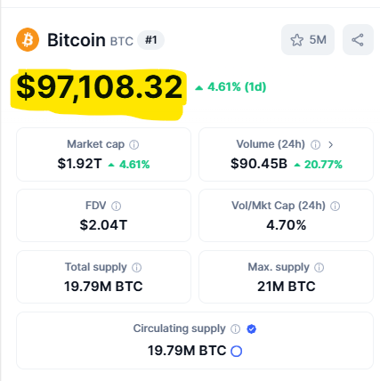 JoeSeville18's tweet photo. OMG. My prediction is real.
#bitcoin #btc #crypto #cryptocurrency #Trump2024 https://t.co/EoMjLihuxG