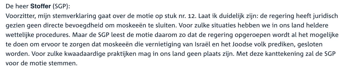 <a href="/CorVerkade/">Cor Verkade</a> <a href="/christenunie/">ChristenUnie</a> <a href="/cdavandaag/">CDA</a> <a href="/SGPnieuws/">SGP</a> <a href="/JacquesMonasch/">Jacques Monasch</a> <a href="/PvdA/">Partij van de Arbeid</a> Hi <a href="/CorVerkade/">Cor Verkade</a> , was deze stemverklaring al bekend bij jou voordat je dit plaatste?

1. Zo ja, dan best een rare tweet die onnodig verdeelt, toch?

2. Zo nee, dan best een ongeïnformeerde en te haastige tweet, toch?

Juist in het licht met de alle aangenomen en voorgestelde