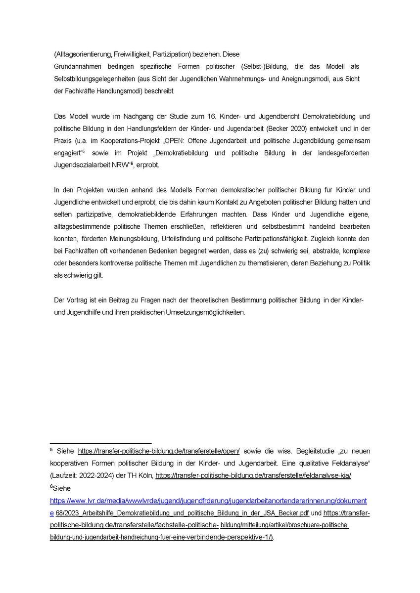 Heute &amp; morgen sind wir bei der Tagung „#SozialeArbeit als Ort der #PolitischeBildung – Demokratie, Partizipation &amp; Teilhabe in der Zivilgesellschaft“. Helle Becker stellt das „Integrationsmodell politischer Bildung in der #Jugendarbeit" vor &amp;nimmt an einer Podiumsdiskussion teil