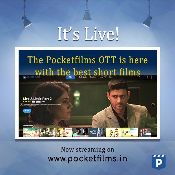 The only #OTT you need for #shortfilms is here! Enjoy an elevated viewing experience with our curated content in a variety of genres and languages . 
Check it out here : pocketfilms.in 

#pocketfilms