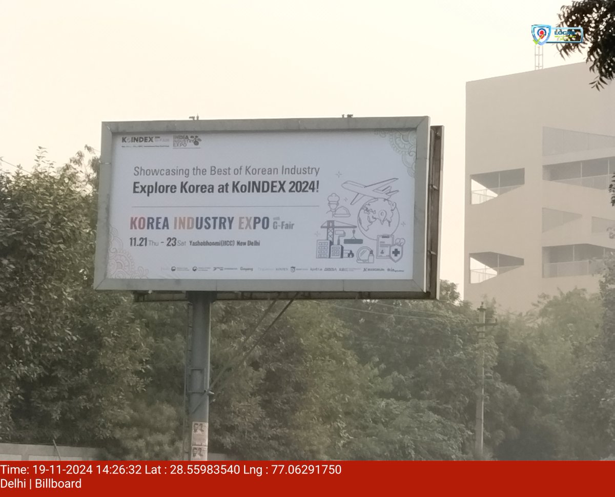 LOCADOOH's tweet image. Locad brings the Korea Industry Expo campaign to Delhi!
 
Our latest Out-of-Home (OOH) billboard campaign is now live across the bustling roads of Delhi. 
🌐locad.net

#locad #KoINDEX #oohmarketing #Delhi #India
