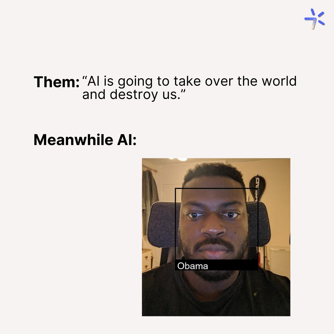 StarTeleLogic's tweet photo. If YOU take control of AI before it controls you, it’ll never have the chance to take over your business, job, or world! 
Want smarter AI? Try us! @StarTeleLogic 
👉 Get in touch with us for all your #AIdevelopment needs.
#Aimemes #techmemes #funnyaimemes https://t.co/M5Ux56gAlV
