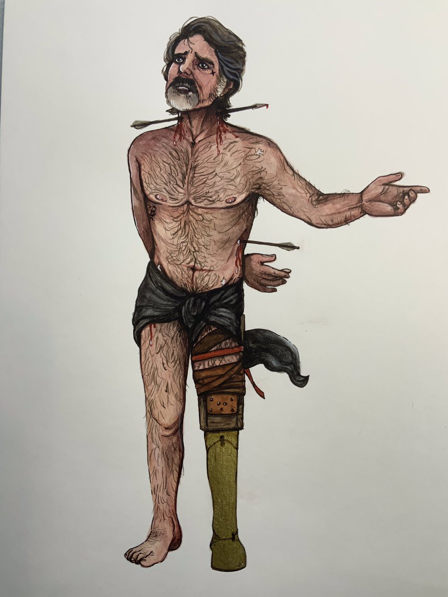 I posted this one over on Insta👀

St. Sebastian-inspired Izzy!✨ 

#IzzyHands #OFMD