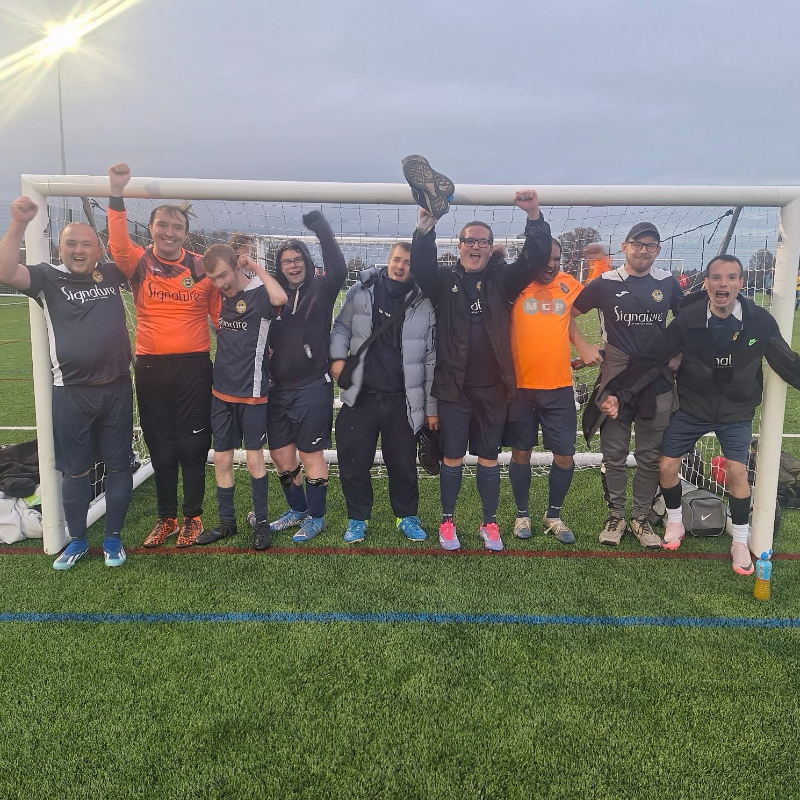 HertfordTownFC's tweet photo. Our Inclusive Football Team topped the table in their Tournament on Sunday. Well done, boys 👏

Read all about it on our website.