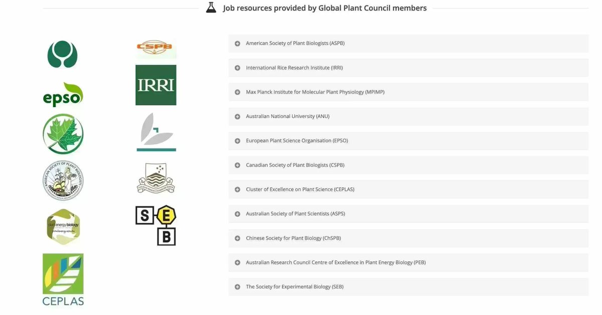 The ECRi Jobs section in our website lists the plantsci job searching resources provided by GPC members buff.ly/2SviL1c #plantscijobs