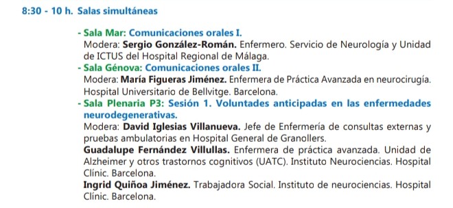 sedenered's tweet photo. #SEDENE2024 Sesion I Sala plenaria con un tema interesante "Voluntades anticipadas en las enfermedades neurodegenerativas"Modera @davidiglesias__ intervienen Guadalupe Fdez #UATC y Ingrid Quiñoa ambas del  @hospitalclinic https://t.co/sO7gW4ac1m